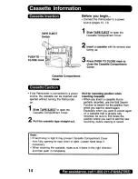 Preview for 14 page of Panasonic Digital Palmcoder PalmSight PV-DV200 Operating Instructions Manual