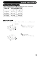 Предварительный просмотр 15 страницы Panasonic Digital Palmcoder PalmSight PV-DV200 Operating Instructions Manual