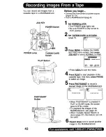 Preview for 42 page of Panasonic Digital Palmcoder PalmSight PV-DV200 Operating Instructions Manual