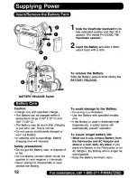 Preview for 12 page of Panasonic Digital Palmcoder PalmSight PV-DV200 Operating Manual