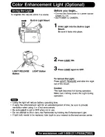 Preview for 16 page of Panasonic Digital Palmcoder PalmSight PV-DV200 Operating Manual