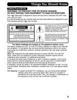 Предварительный просмотр 3 страницы Panasonic Digital Palmcoder PalmSight PV-DV400 Operating Manual