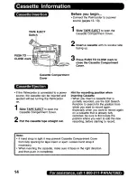 Предварительный просмотр 14 страницы Panasonic Digital Palmcoder PalmSight PV-DV400 Operating Manual