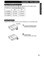 Предварительный просмотр 15 страницы Panasonic Digital Palmcoder PalmSight PV-DV400 Operating Manual