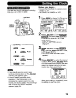 Предварительный просмотр 19 страницы Panasonic Digital Palmcoder PalmSight PV-DV400 Operating Manual