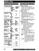 Предварительный просмотр 22 страницы Panasonic Digital Palmcoder PalmSight PV-DV400 Operating Manual