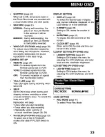 Предварительный просмотр 23 страницы Panasonic Digital Palmcoder PalmSight PV-DV400 Operating Manual