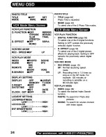 Предварительный просмотр 24 страницы Panasonic Digital Palmcoder PalmSight PV-DV400 Operating Manual