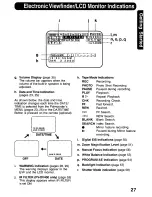 Предварительный просмотр 27 страницы Panasonic Digital Palmcoder PalmSight PV-DV400 Operating Manual