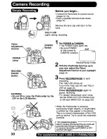 Предварительный просмотр 30 страницы Panasonic Digital Palmcoder PalmSight PV-DV400 Operating Manual