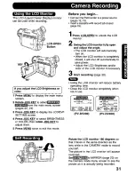 Предварительный просмотр 31 страницы Panasonic Digital Palmcoder PalmSight PV-DV400 Operating Manual