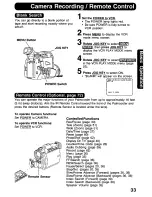 Предварительный просмотр 33 страницы Panasonic Digital Palmcoder PalmSight PV-DV400 Operating Manual