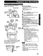 Предварительный просмотр 35 страницы Panasonic Digital Palmcoder PalmSight PV-DV400 Operating Manual