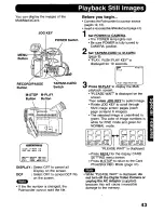 Предварительный просмотр 43 страницы Panasonic Digital Palmcoder PalmSight PV-DV400 Operating Manual