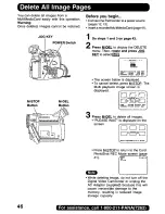 Предварительный просмотр 46 страницы Panasonic Digital Palmcoder PalmSight PV-DV400 Operating Manual