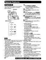 Предварительный просмотр 54 страницы Panasonic Digital Palmcoder PalmSight PV-DV400 Operating Manual