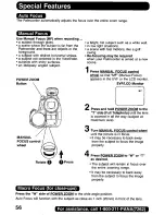 Предварительный просмотр 56 страницы Panasonic Digital Palmcoder PalmSight PV-DV400 Operating Manual