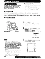 Предварительный просмотр 58 страницы Panasonic Digital Palmcoder PalmSight PV-DV400 Operating Manual