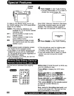 Предварительный просмотр 60 страницы Panasonic Digital Palmcoder PalmSight PV-DV400 Operating Manual