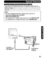 Предварительный просмотр 63 страницы Panasonic Digital Palmcoder PalmSight PV-DV400 Operating Manual