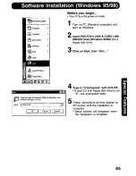 Предварительный просмотр 65 страницы Panasonic Digital Palmcoder PalmSight PV-DV400 Operating Manual