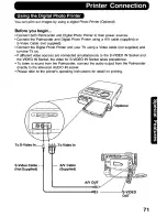 Предварительный просмотр 71 страницы Panasonic Digital Palmcoder PalmSight PV-DV400 Operating Manual