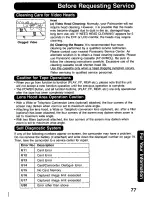 Предварительный просмотр 77 страницы Panasonic Digital Palmcoder PalmSight PV-DV400 Operating Manual