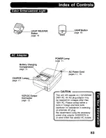 Предварительный просмотр 83 страницы Panasonic Digital Palmcoder PalmSight PV-DV400 Operating Manual