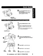 Предварительный просмотр 9 страницы Panasonic Digital Palmcoder PalmSight PV-DV900 Operating Instructions Manual