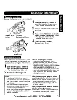 Предварительный просмотр 13 страницы Panasonic Digital Palmcoder PalmSight PV-DV900 Operating Instructions Manual