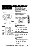 Предварительный просмотр 33 страницы Panasonic Digital Palmcoder PalmSight PV-DV900 Operating Instructions Manual