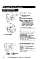 Предварительный просмотр 34 страницы Panasonic Digital Palmcoder PalmSight PV-DV900 Operating Instructions Manual