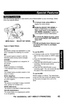 Предварительный просмотр 43 страницы Panasonic Digital Palmcoder PalmSight PV-DV900 Operating Instructions Manual