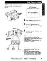 Предварительный просмотр 7 страницы Panasonic Digital Palmcoder PalmSight PV-DV900 Operating Manual