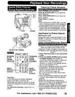 Предварительный просмотр 35 страницы Panasonic Digital Palmcoder PalmSight PV-DV900 Operating Manual