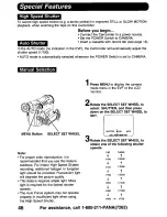 Предварительный просмотр 46 страницы Panasonic Digital Palmcoder PalmSight PV-DV900 Operating Manual