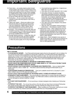 Preview for 4 page of Panasonic Digital Palmcoder PV-DV103 Operating Instructions Manual