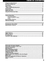 Предварительный просмотр 5 страницы Panasonic Digital Palmcoder PV-DV103 Operating Instructions Manual