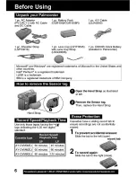 Предварительный просмотр 6 страницы Panasonic Digital Palmcoder PV-DV103 Operating Instructions Manual