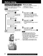 Предварительный просмотр 8 страницы Panasonic Digital Palmcoder PV-DV103 Operating Instructions Manual