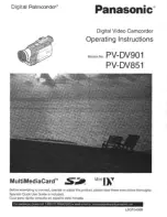 Panasonic Digital Palmcoder  PV-DV851 Operating Manual preview