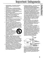 Preview for 3 page of Panasonic Digital Palmconder PV-DV101 Operating Instructions Manual