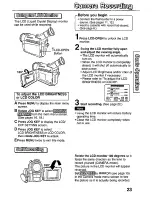 Preview for 23 page of Panasonic Digital Palmconder PV-DV101 Operating Instructions Manual