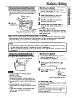 Предварительный просмотр 7 страницы Panasonic Digital Palmconder PV-DV51 Operating Manual