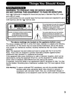 Предварительный просмотр 3 страницы Panasonic Digital Palmcorder PalmSight PV-DV600 Operating Manual