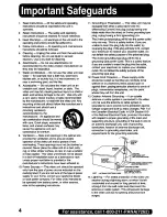 Предварительный просмотр 4 страницы Panasonic Digital Palmcorder PalmSight PV-DV600 Operating Manual