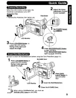 Предварительный просмотр 9 страницы Panasonic Digital Palmcorder PalmSight PV-DV600 Operating Manual