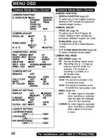 Preview for 22 page of Panasonic Digital Palmcorder PalmSight PV-DV600 Operating Manual