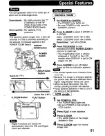 Предварительный просмотр 51 страницы Panasonic Digital Palmcorder PalmSight PV-DV600 Operating Manual