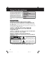 Preview for 2 page of Panasonic Digital Palmcorder PV-DV102-K Operating Instructions Manual